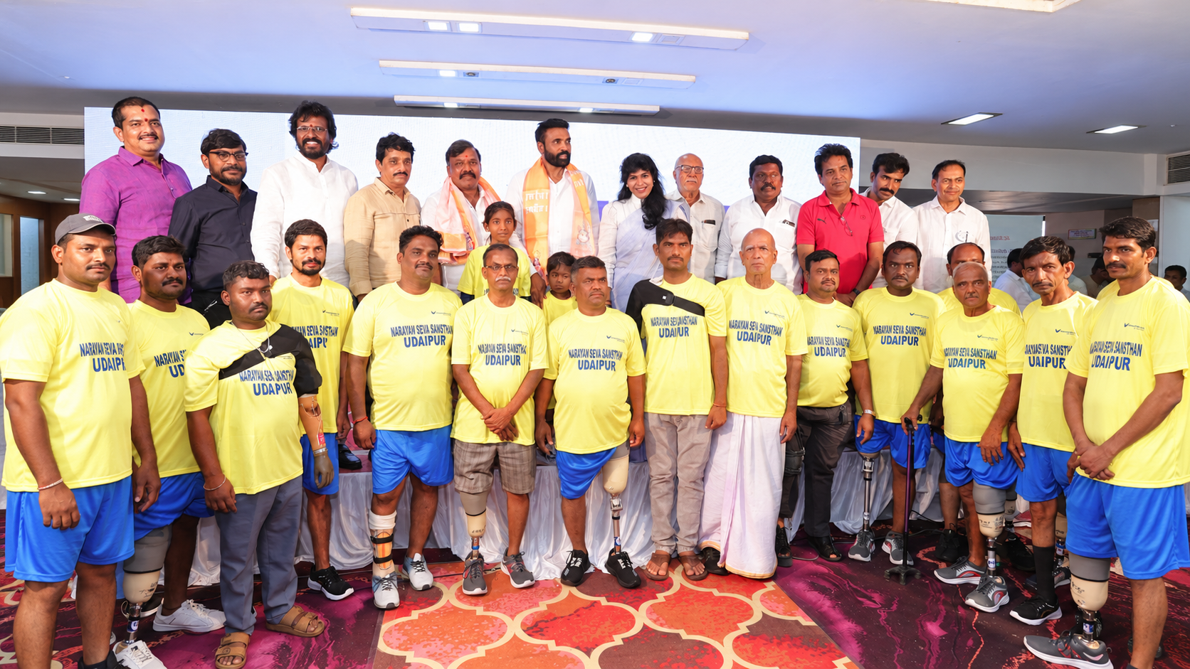 Narayan Seva Sansthan Fits 687 Artificial Limbs and Calipers in Ballari